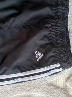 adidas Black Joggers with White Three-Stripes - women Sweatpants